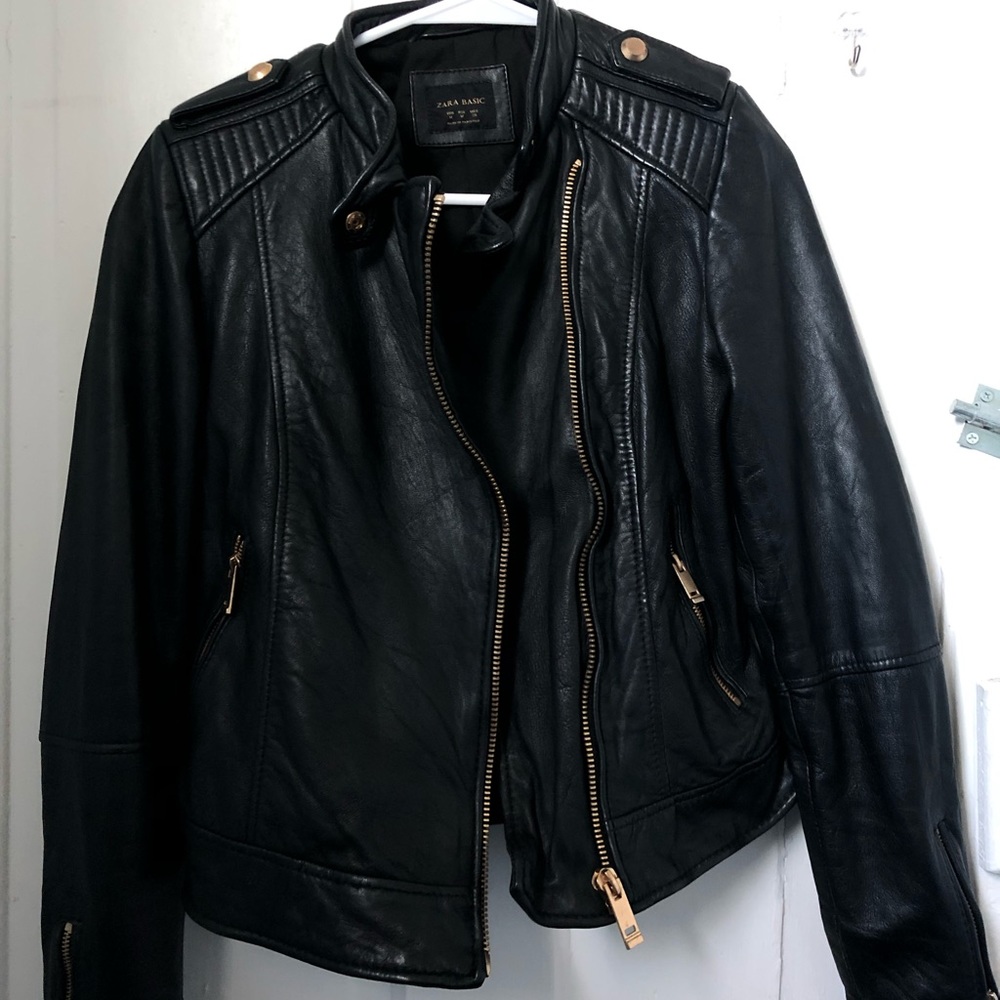 Zara Leather Jacket/Moto jacket